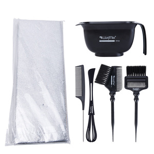 Hair Dyeing Tool <b>Set</b> 6 <b>Pc</b> With Comb Brush Mixer Bowl And Foil For Home Hair Coloring And Styling - Product Image 2