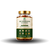 Gummies aux champignons OEM ODM Marque Privée, Mélange Adaptogène 8-en-1, Gummies aux champignons pour l'Immunité et la Vitalité, Vegan BerryGummy 60 unités