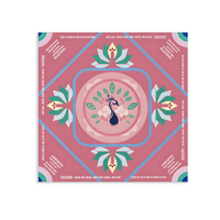 Ensemble de mahjong américain de qualité supérieure, règles NMJL - 160 tuiles acryliques vertes à 4 couches - Tapis Art Déco Rose - Édition de luxe