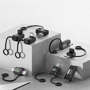 Adaptateur <span class=keywords><strong>USB</strong></span>-C portable mâle vers femelle avec cordon, transmission bidirectionnelle 80 Gbit/s, charge rapide 240 W, sortie vidéo 16K 60 Hz - Product Image 6