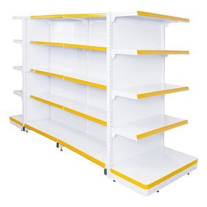 Scaffalature <span class=keywords><strong>per</strong></span> supermercati in stile isola, popolari, <span class=keywords><strong>a</strong></span> doppia faccia, con illuminazione integrata - Product Image 3