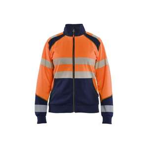 BLAKLADER - 350825285389XXL Sudadera Hi-Vis para Mujer con cremallera Naranja/Azul marino-EAN 7330509933633 ROPA DE TRABAJO DE LA HI-VIS - Product Image 5