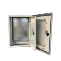 Boîte de distribution électrique en acier laminé à froid avec revêtement en poudre certifiée CE IP55 étanche avec porte en plexiglas