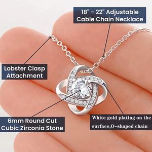 Collier pendentif en diamant complet MECYLIFE, étoile éternelle, cadeau de fête des mères, collier trèfle à quatre feuilles pour fille - Product Image 2