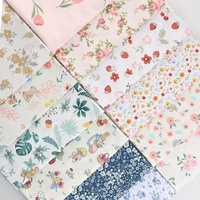 Kain Brokat Katun 100% Tahan Gesekan, Tebal, Lebar 63 inci, Motif Bunga, Kain untuk Rok DIY