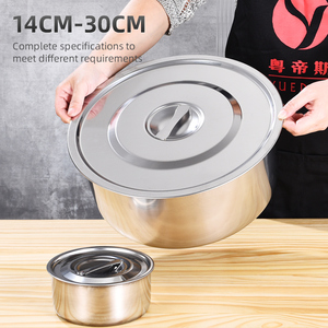 Olla Redonda de Acero Inoxidable 410 con Logotipo Personalizado Yuedisi, Juego de Ollas de Cinco Piezas con Tapa para Cocinar - Product Image 3