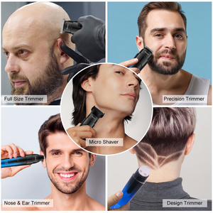 HATTEKER tondeuse à barbe HT-622 pour hommes, <span class=keywords><strong>rasoir</strong></span> électrique étanche sans fil tondeuses rasoirs pour hommes kit de <span class=keywords><strong>toilettage</strong></span> - Product Image 5