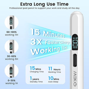 Stylet pour iPad 2025-2018 avec stylo numérique Charge plus rapide, crayon capteur d'inclinaison pour <span class=keywords><strong>Apple</strong></span> <span class=keywords><strong>Pencil</strong></span> iPad 10/<span class=keywords><strong>9</strong></span>/8/7/6, 11e A16 - Product Image 2