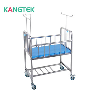 Chất Lượng Cao kangtek Nhà Máy Giá Rẻ Giá 201 Thép Không Gỉ Bé Giường Cho Bệnh Viện Sử Dụng Thép Không Gỉ Giường - Product Image 3