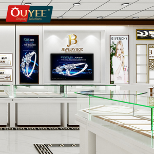 Custom Jewelry Display Cases Floor Stand Gold Glass Cabinet Best Selling Jewelry Watch Showcase For Furniture Jewelry Display