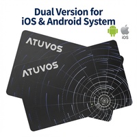 ATUVOS Localisateur GPS sans fil rechargeable pour la navigation GPS IOS Android avec chipset AIROHA, ultra fin 1,6 mm, étanche