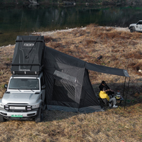 Carpa Impermeable para Techo de Auto 4x4, para 3-4 Personas, de Tela Oxford, para Camping Overland, con Chimenea, de Fácil Montaje
