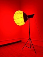 LED-Videoleuchte RGBW 600 COB mit Fernbedienung, U-Halterung, Vollfarbig für Live-Streaming, Fotografie und Studio