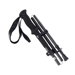 Healing Carbon Fiber Trekking Poles 5 Section Telescopic Adjustable Outdoor Hiking <b>Walking</b> <b>Sticks</b> Portable <b>Foldable</b> - Product Image 2