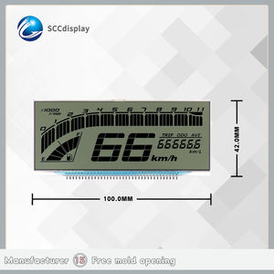 Fabricant d'écrans SCCdisplay, vente en gros d'écrans <span class=keywords><strong>LCD</strong></span> à <span class=keywords><strong>7</strong></span> segments personnalisés à fort contraste, SJXDGW039 HTN positif anti-reflets -20~+70 Non - Product Image 4