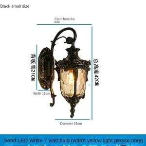 Nouveau design corps de lampe en aluminium abat-jour en verre ip65 étanche applique murale extérieure montée pour portail - Product Image 5