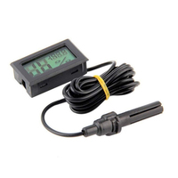 Congélateur d'aquarium numérique LCD, 10/FY-12, thermomètre, hygromètre, humidimètre, jauge avec capteur, écran LCD