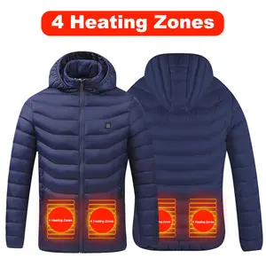Jaqueta de aquecimento personalizada, design personalizado de fábrica 4/8/9/11, zona de aquecimento, frete grátis