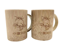 Gobelet à vin en fibre de bambou biodégradable, réutilisable, personnalisé avec logo, respectueux de l'environnement, fait à la main, gobelet à thé en bambou