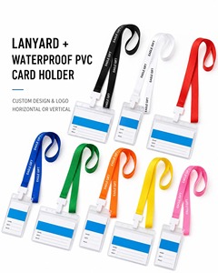 Porte-cartes en PVC étanche avec cordon détachable, étui transparent pour badge d'identification pour le bureau, l'usine ou le travail - Product Image 5