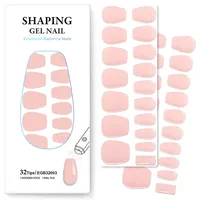 Huizi Nouvelles Bandes d'Ongles en Gel Semi-Durci à Presser, Longue Durée, Saines, pour Extension de Gel UV, Wraps et Gel de Modelage
