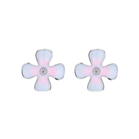 925 Sterling Silber neue Blumen form Ohrring für Frauen