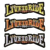 Nouveaux autocollants en tissu de broderie accessoires vestimentaires en gros vêtements patch lettres pourries patch badges