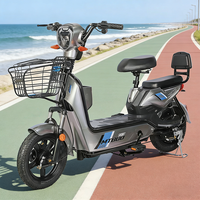 Vélo électrique de ville MTBGO, prix usine, 48V 350W, haute puissance, cadre en acier carbone, batterie lithium.