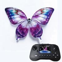 Kedatangan Baru Pengiriman Cepat Sederhana Pertunjukan Cahaya LED Drone Kupu-Kupu Terbang Robotik Terinspirasi Alam dengan Remote Control untuk Malam Gala