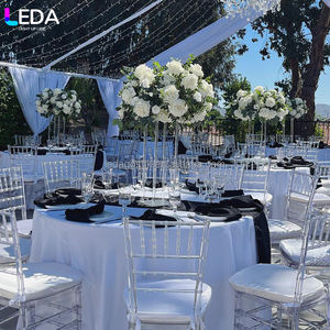 LEDA Moderno Soporte de Flores de Cristal Transparente en Oferta, Decoración de Boda, Soporte de Flores Acrílico, Centros de Mesa para Bodas - Product Image 3