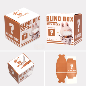 Caja Sorpresa Personalizada de Cartón Blanco Plegable para Regalos de Dulces de Huevo con Yogur Premium, Caja Ciega con Diseño de Raspadita - Product Image 3