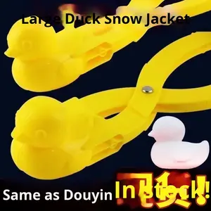 Jeu d'hiver Jouet pour enfants Snowball Clip Fights Game Quick Flexible Simple Heart Duck Shape Snow Ball Maker - Product Image 2