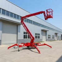 10m 12m 14m 16m 18m remorque montée sur camion nacelle élévatrice grue de voiture avec panier Machine de levage hydraulique