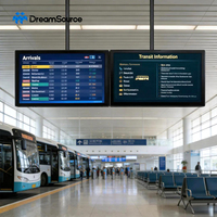 Affichage numérique mural 4K de haute qualité, écran LCD de 55 pouces pour la publicité dans les aéroports, les métros et les gares