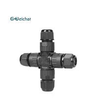Connecteur IP68 E-WeiChat M20X à 2 ou 3 broches en alliage de cuivre PA66 pour câble électrique, type X, pour éclairage paysager, certifié CE