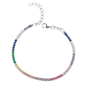 <span class=keywords><strong>Set</strong></span> di Bracciali di Lusso in Argento Sterling 925 con Zirconia Cubica e Diamanti Incastonati, Placcati in Oro per Donne e Ragazze - Product Image 1