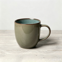 Service de table en céramique EKA Vintage Vert de haute qualité, 16 pièces, assiettes et bols, en grès, vente en gros