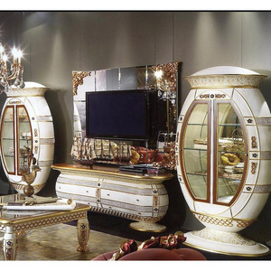 <span class=keywords><strong>Letto</strong></span> King Size in Legno Massello Stile Reale Europeo con Testiera Trapuntata, <span class=keywords><strong>Letto</strong></span> King Size Intagliato Dorato per Hotel e Ville - Product Image 5