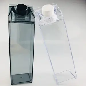 1Lミルクカップ透明PSプラスチックスクエアウォーターカップクロスボーダークリエイティブミルクボトル1000mlプラスチックカップ