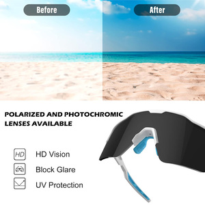 Men Half Frame Design Sunglasses <strong>Saftey</strong> Protective Sports Cycling <strong>Glasses</strong> for Adults Running Cycling Golf Rock Climbing - Product Image 5