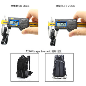 หัวเข็มขัดพลาสติกรูปตัว X รุ่น A-246 ขนาด 26 มม. 38 มม. น้ำหนักเบา สำหรับกระเป๋าเดินป่าและกิจกรรมกลางแจ้ง - Product Image 4