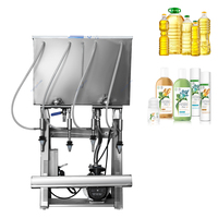 Remplisseuse pneumatique semi-automatique en acier inoxydable pour bouteilles en plastique, équipement d'emballage pour huiles comestibles, jus et condiments
