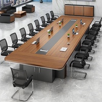 Table de conférence HYZ-295X, longue et rectangulaire, design simple et moderne, ignifuge, bureau pour 1 personne, nouveau modèle épaissi