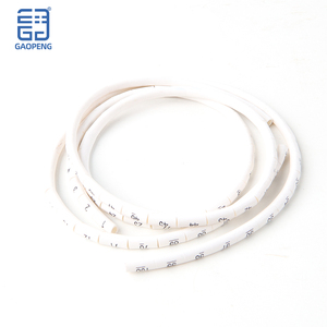 <span class=keywords><strong>Tube</strong></span> de marquage de câbles blanc vierge, <span class=keywords><strong>tube</strong></span> de numérotation en forme de fleur de prunier, <span class=keywords><strong>tube</strong></span> en PVC avec impression de dents intérieures, nouvel équipement électrique - Product Image 1