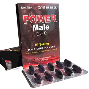 Suplementos de ervas para homens Power Plus Energy Cápsulas Maca Power Powder Cápsulas para homens
