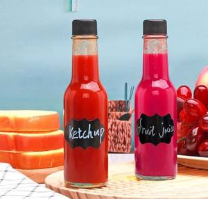 Fabrik preis Glas Soja Hot Sauce Spender Glasflasche 150ml 250ml Chill Glasflasche mit Kunststoff kappe Schrumpf folie - Product Image 6