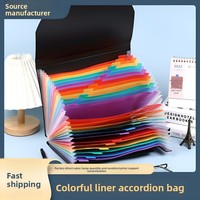 Porte-documents extensible le plus vendu - Organiseur intérieur accordéon coloré, porte-documents grande capacité pour étudiants et bureau