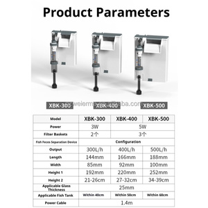 Filtro de acuario de plástico ecológico SUNSUN, filtro de cascada montado en la pared para tanque de peces, oxígeno, nuevo diseño para comedor - Product Image 5