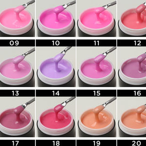 การขยายที่เป็นที่นิยมการสร้างแบบจำลองเจลสีนู้ดมิลค์กี้สีเล็บอาคารเล็บเจลแข็งโปแลนด์ในกลุ่ม - Product Image 2