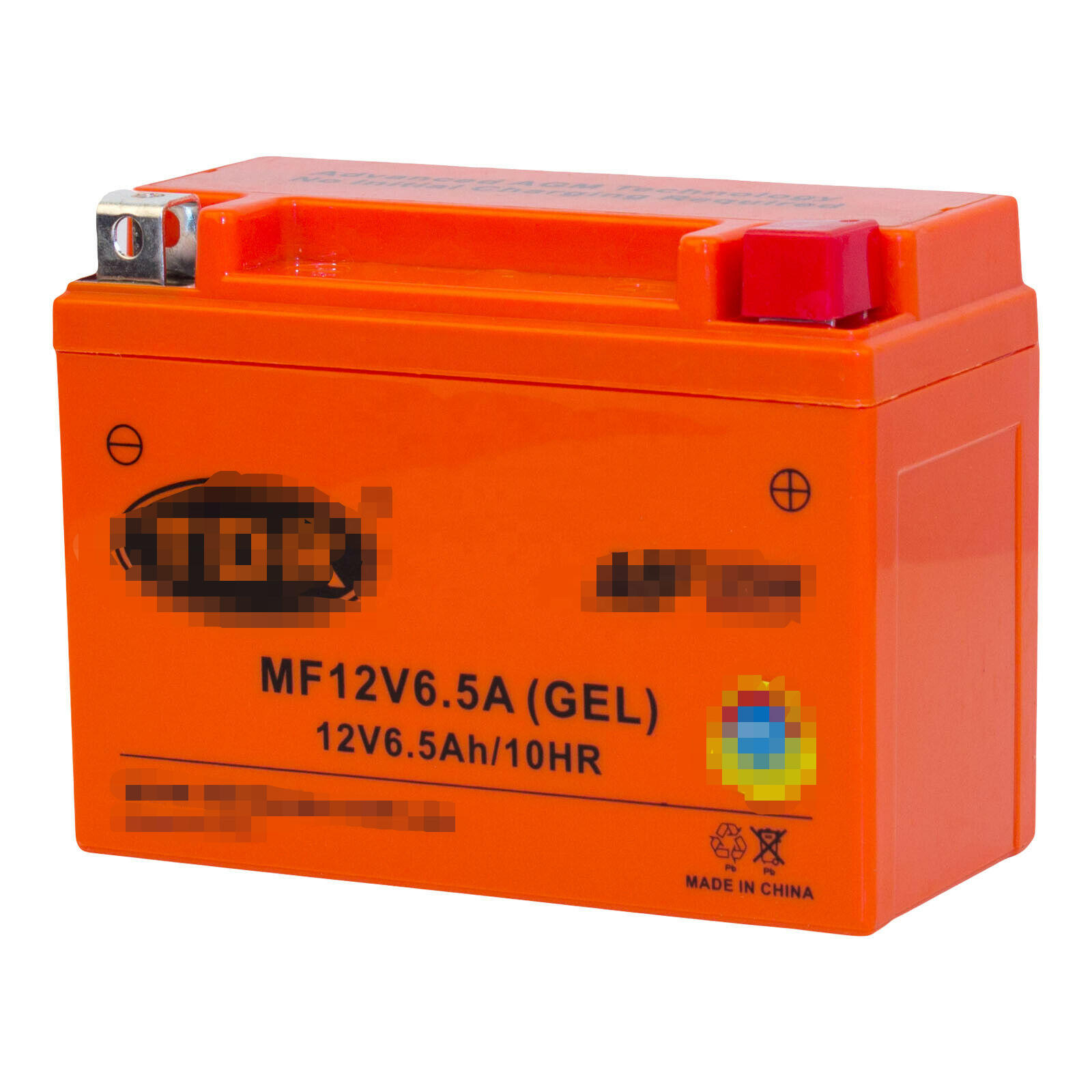 Аккумулятор 12N6.5-BS 12V6.5AH для квадроцикла, квадроцикла, багги, скутера, мотоцикла